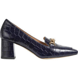 LK Bennett Johanna Croc Effect Trim Block Loafer